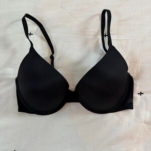 Victoria's Secret Pink- Wear Everywhere Push Up Black Bra NWOT 32D